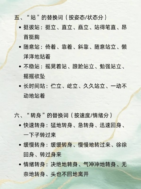 高频替换词