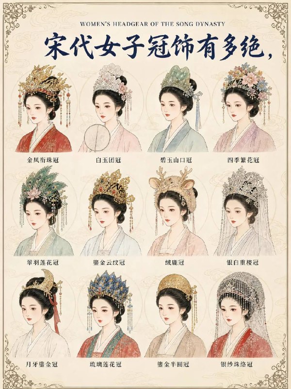 宋代女子冠饰