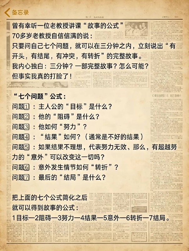 写作公式