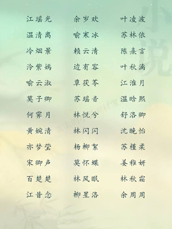 好听女主名