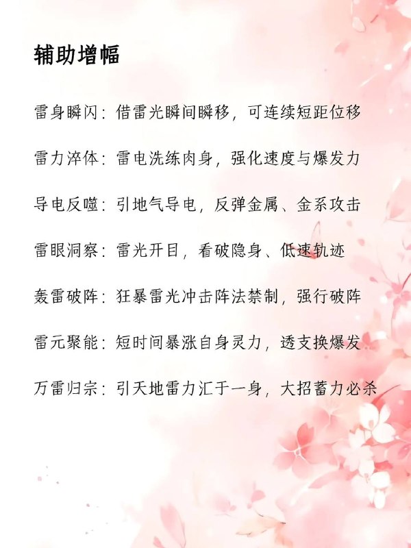 雷系异能