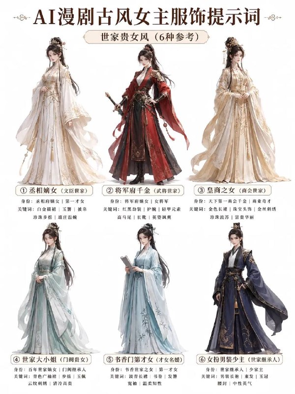 服饰提示词