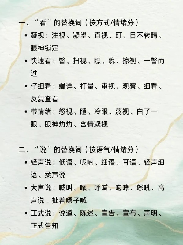 高频替换词