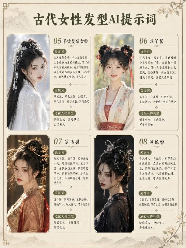 古代女性发型