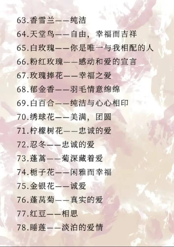 花语