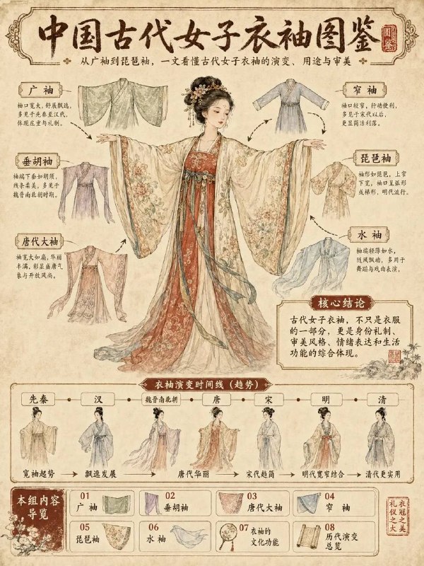 女子衣袖
