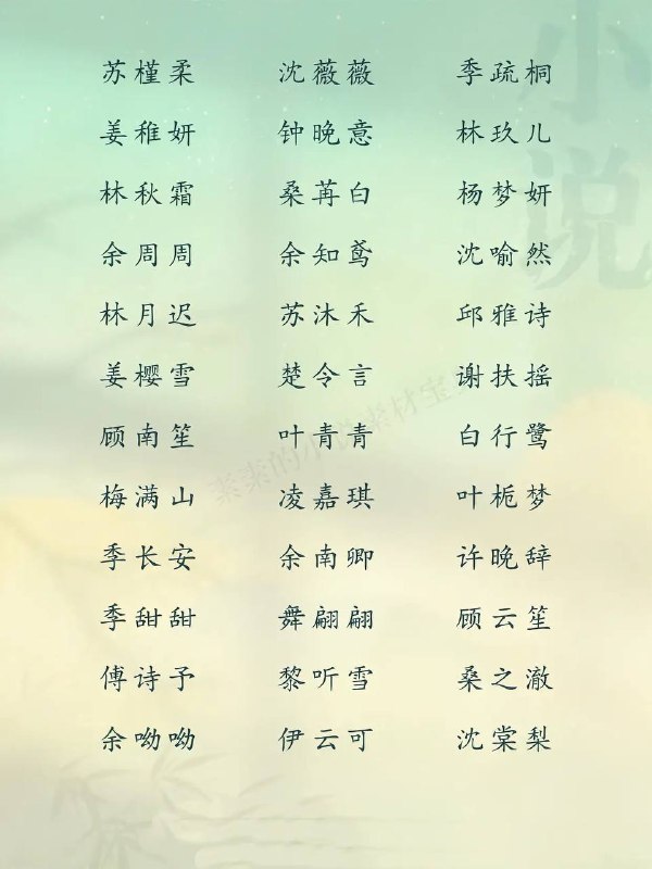 好听女主名