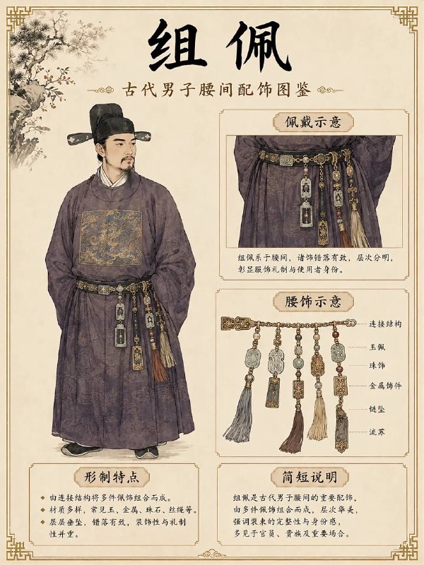男子腰间配饰