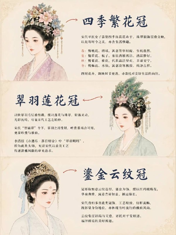 宋代女子冠饰