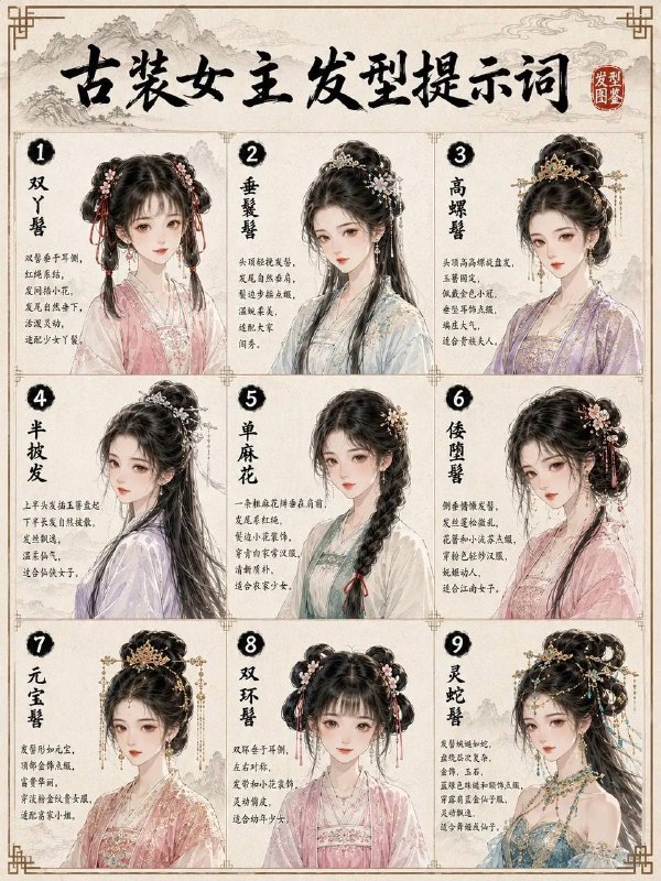 古代女主发型