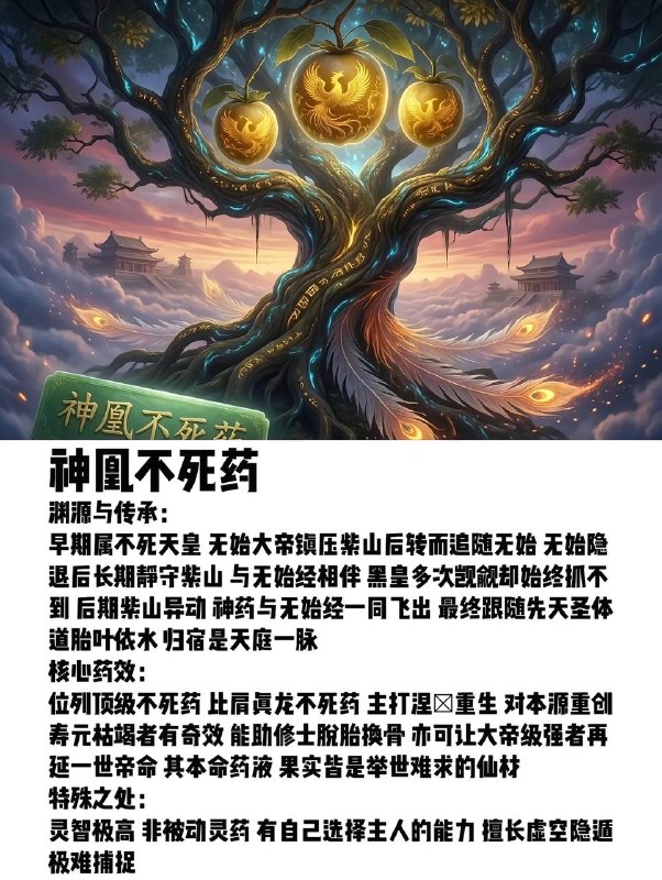 遮天不死药