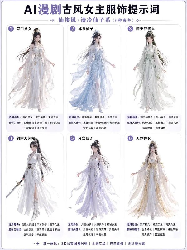 服饰提示词