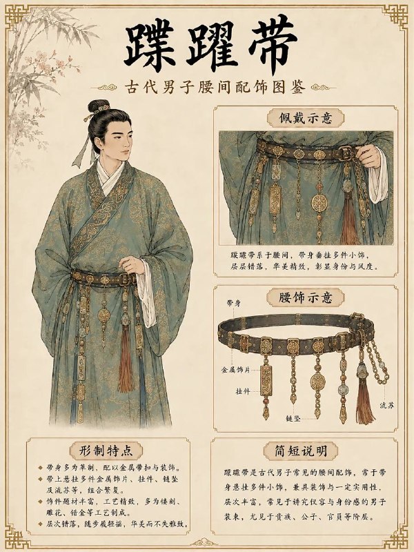 男子腰间配饰