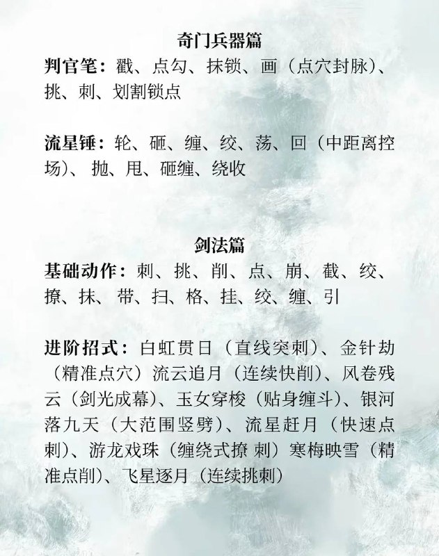 打斗动作