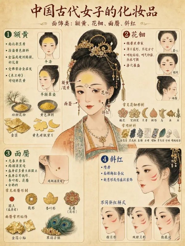 古代女子化妆品