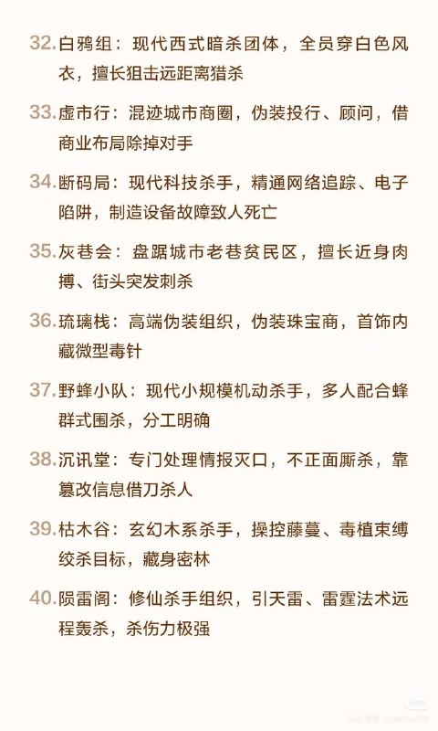 杀手组织
