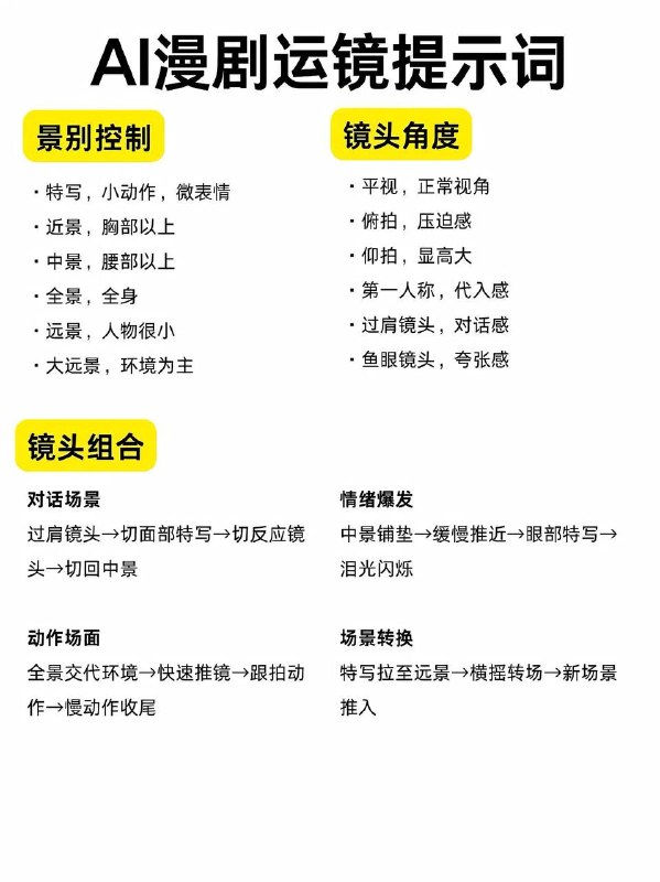 运镜提示词