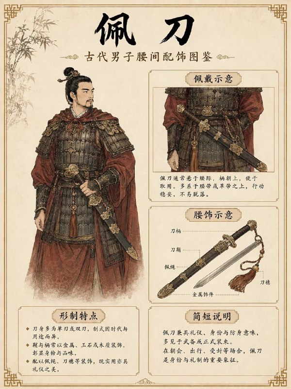 男子腰间配饰