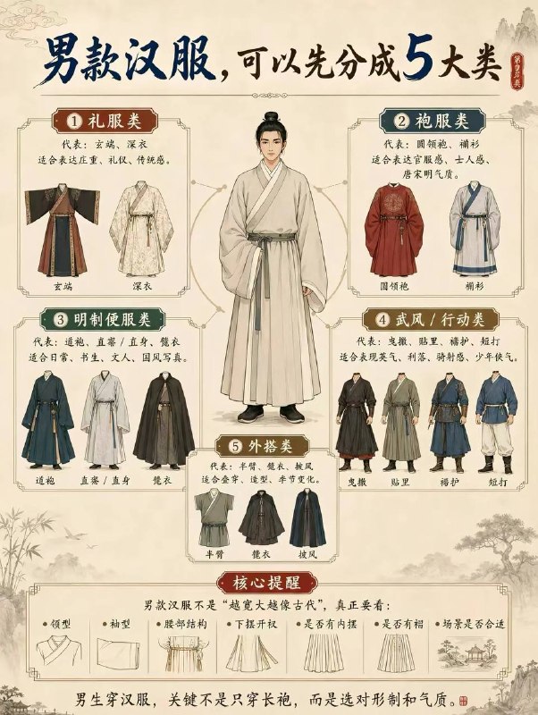 男生能穿的汉服