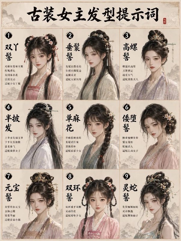 古装女主发型