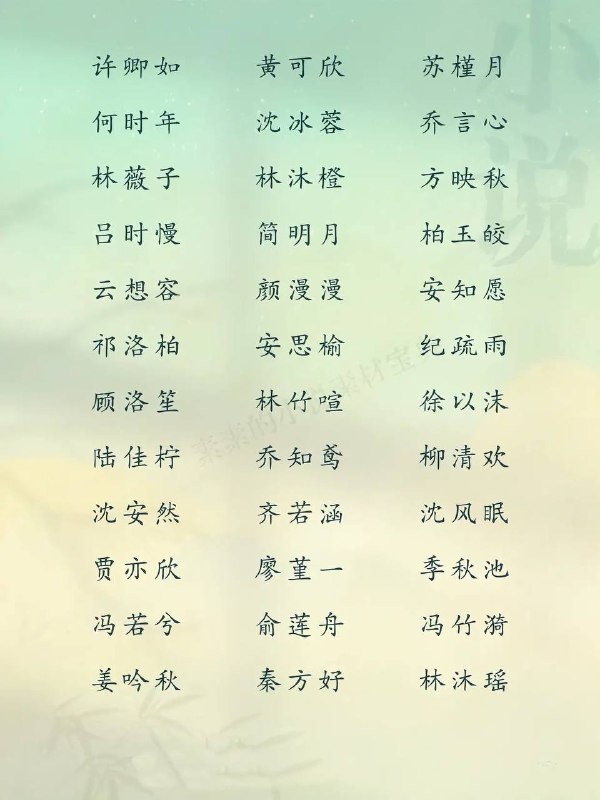 好听女主名