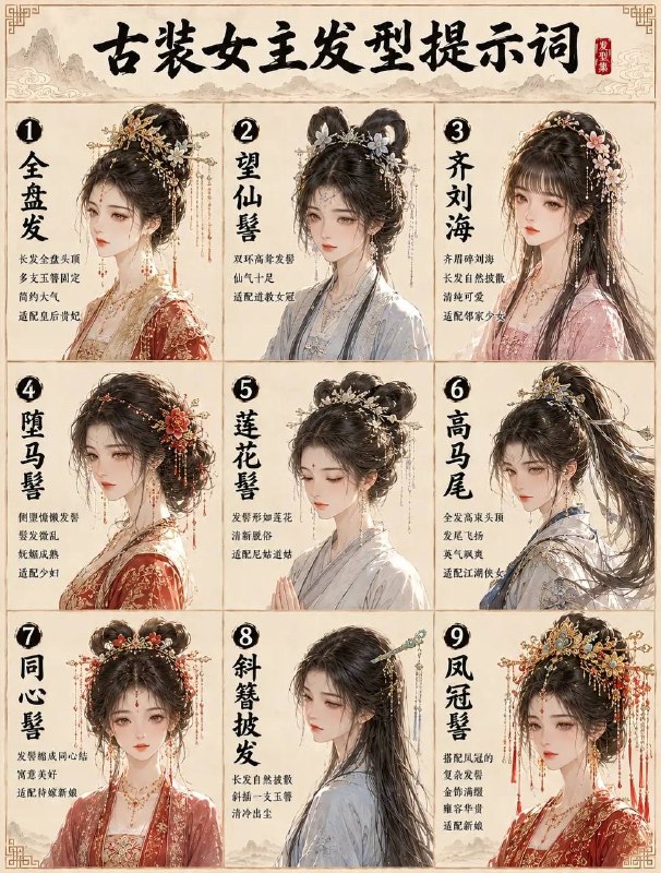 古装女主发型