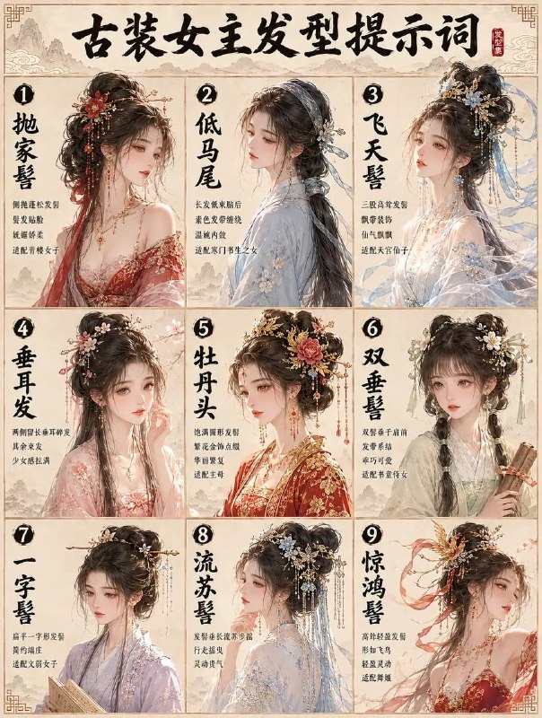 古装女主发型