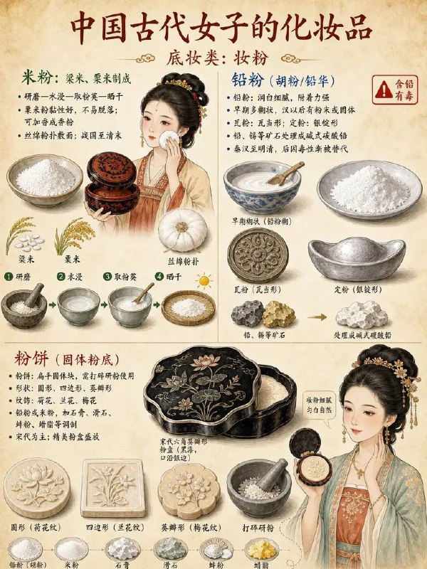 古代女子化妆品