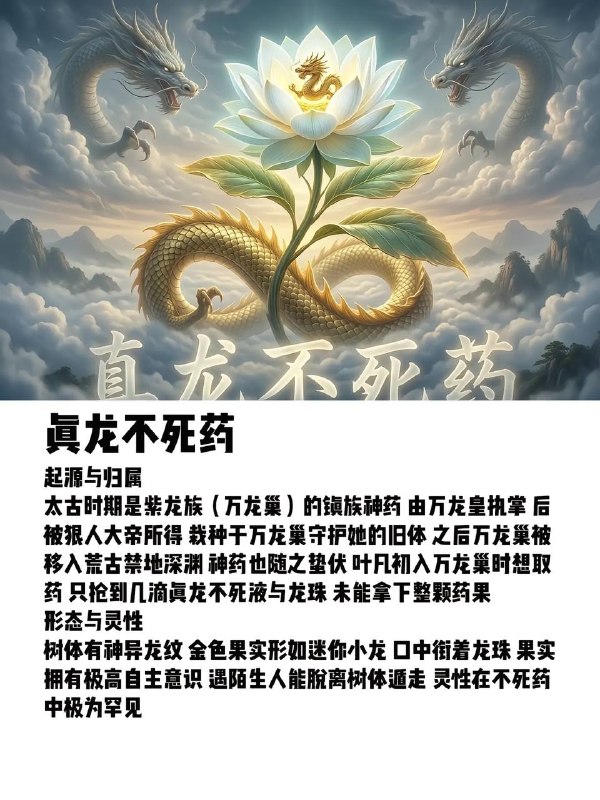 遮天不死药