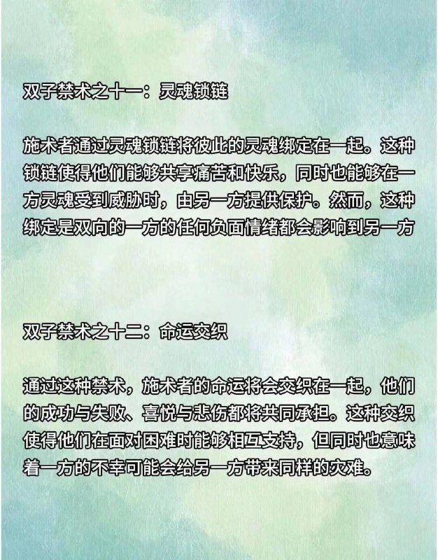 双子禁术
