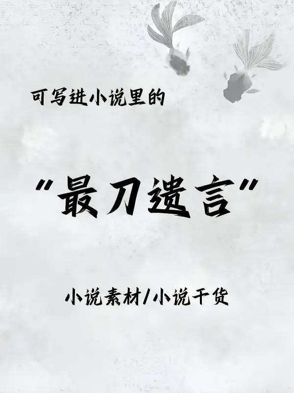 最刀遗言