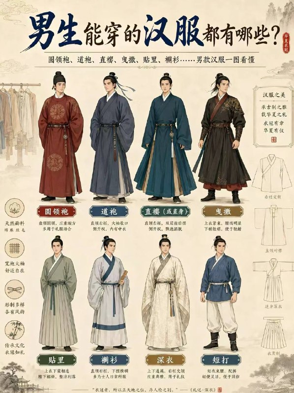 男生能穿的汉服
