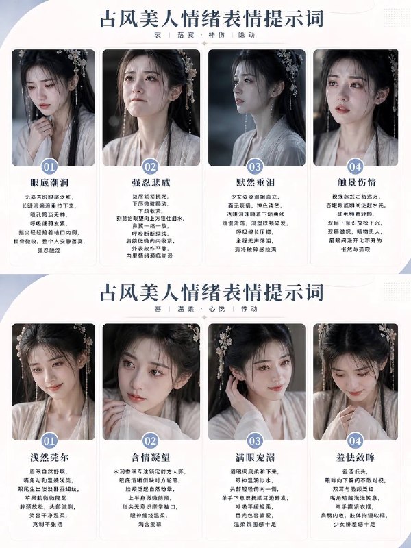 古风美人表情