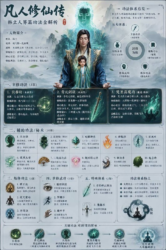 韩立人界功法大全