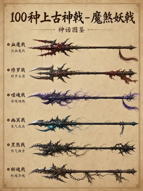 100 种上古神戟