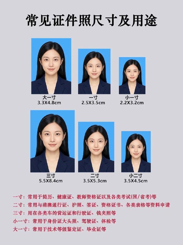 证件照尺寸