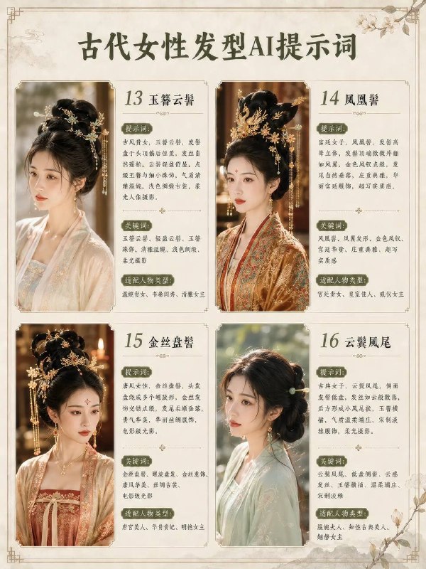 古代女性发型
